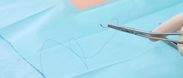 Needle holder suture