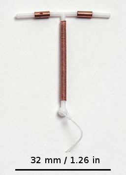 Figure 7 Intrauterine device copper coil
