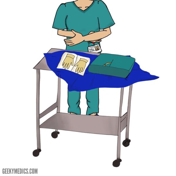 Surgical gown and gloves