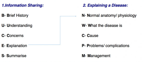 BUCES structure for explaining a diagnosis