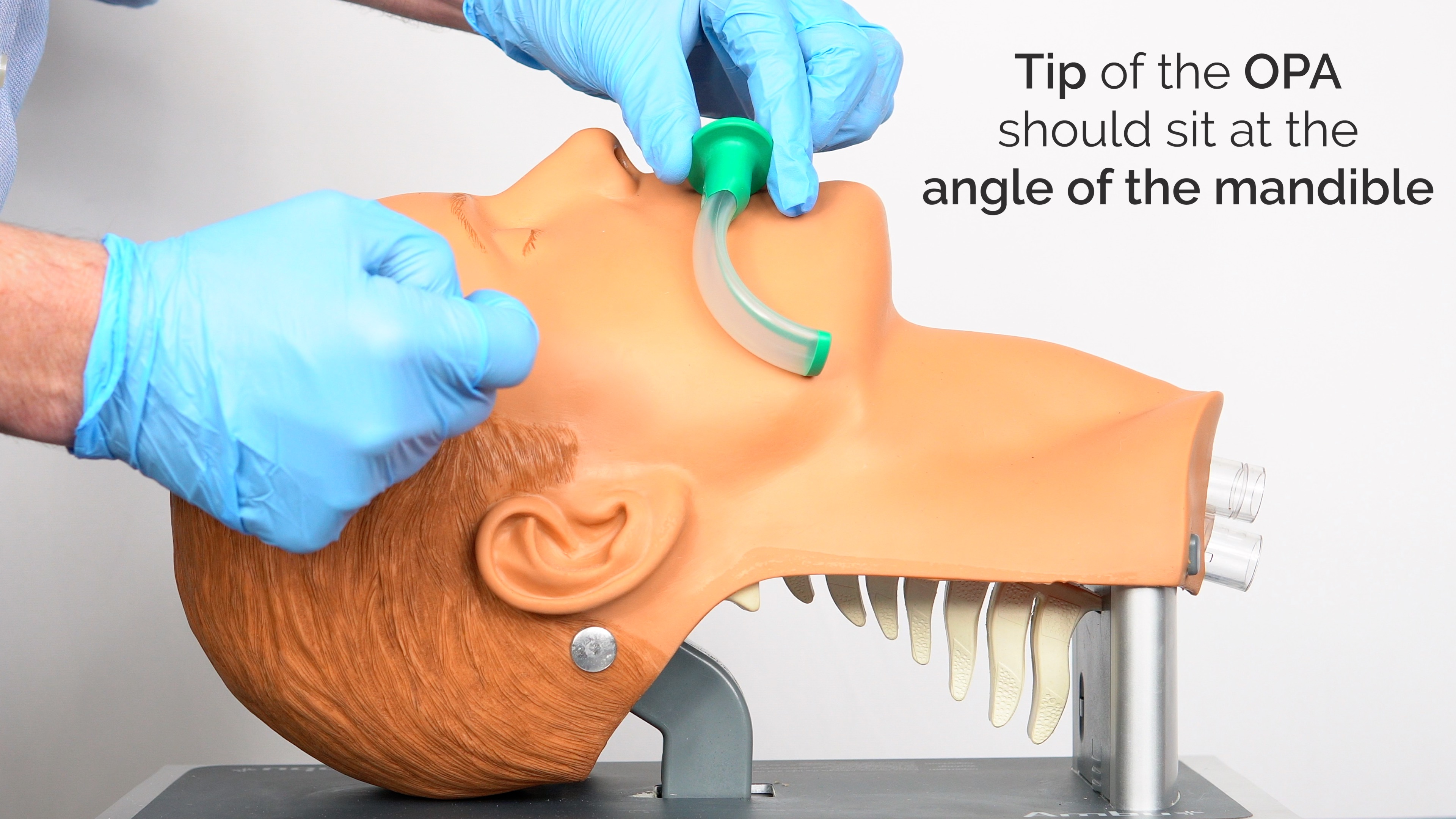 Sizing of an oropharyngeal airway