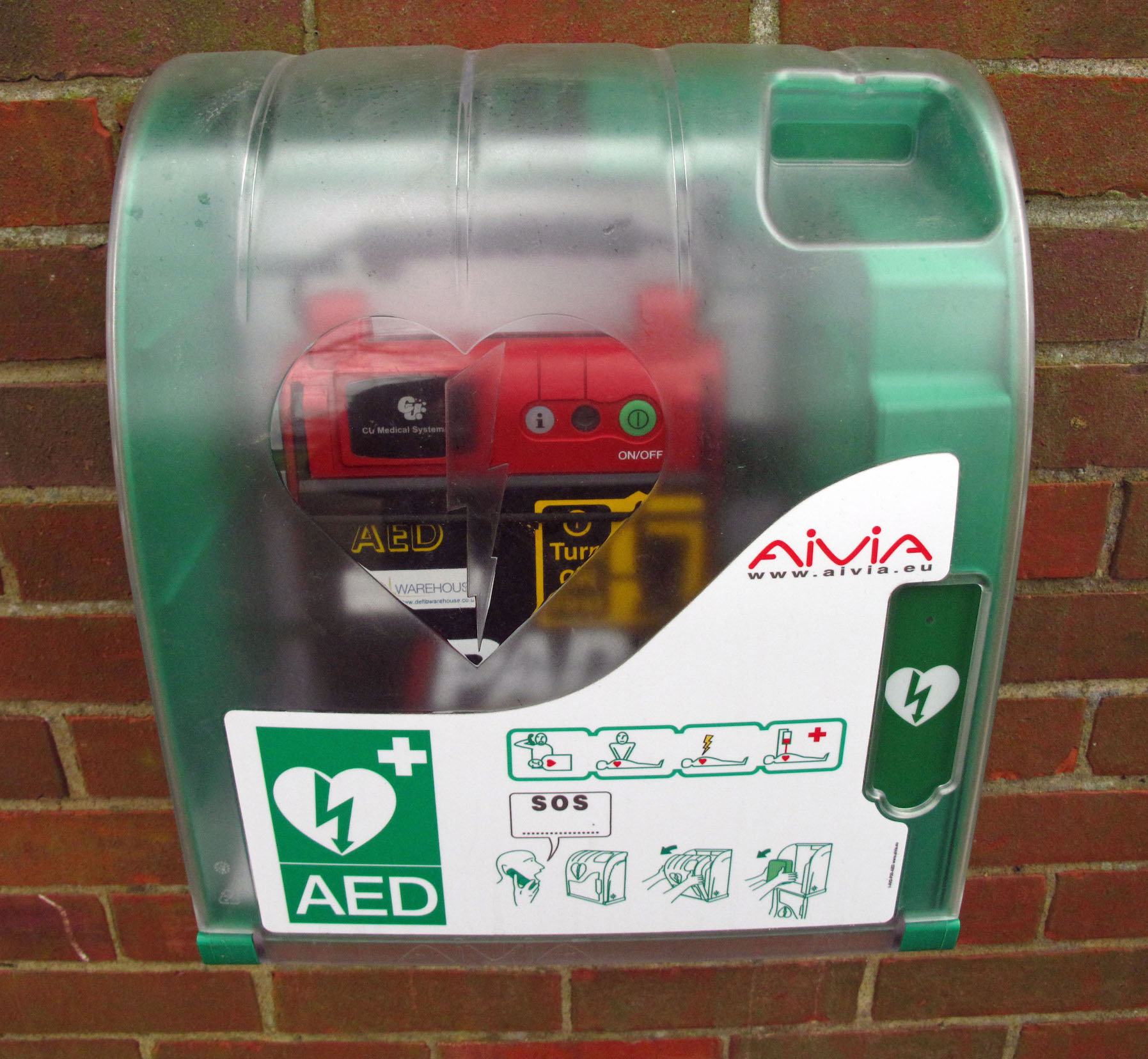 Public access automated external defibrillator (AED)