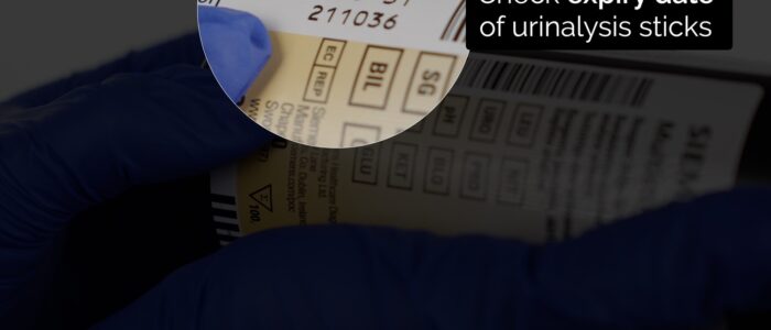 Urinalysis - check expiry dates