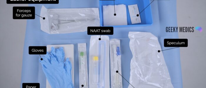 Vaginal swabs - gather equipment
